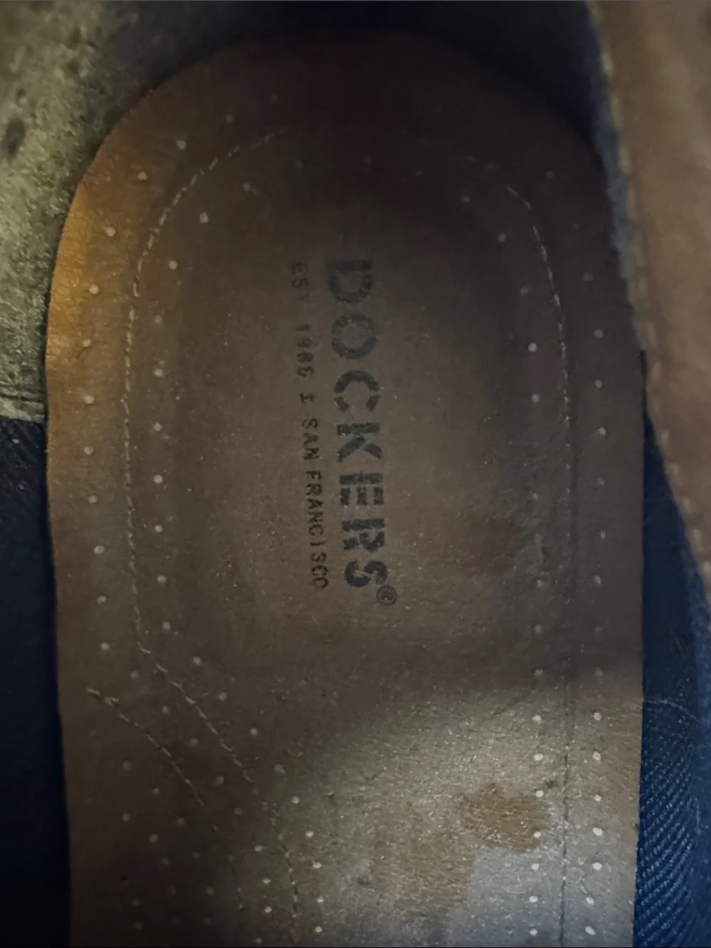 Dockers.  Men's Brown Leather Lace-Up Casual Shoe 9.5